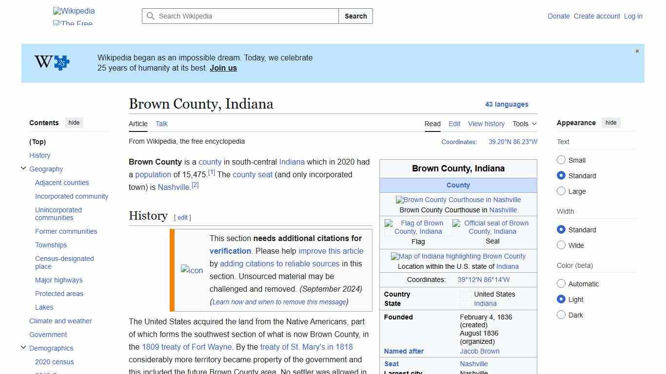 Brown County, Indiana - Wikipedia